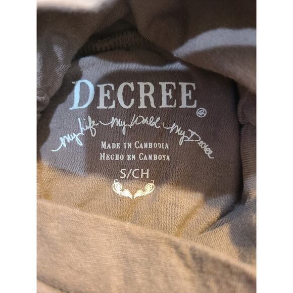 Decree small women's light brown, tan long sleeve turtle neck top - Picture 3 of 6